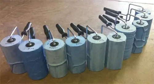 Concrete Curb & Border Stamp Rollers - 11 Pack