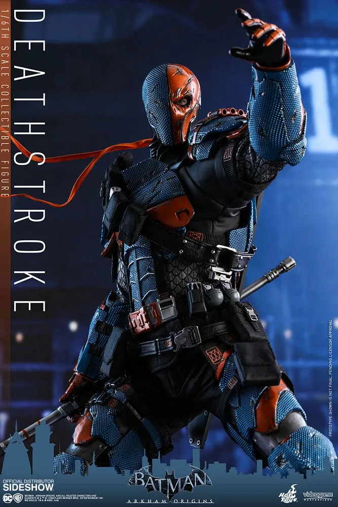 HOT TOYS DC  BATMAN ARKHAM ORIGINS DEATHSTROKE COLLECTIBLE FIGURE 1/6 VGM30