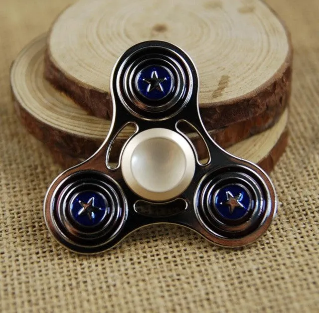 Marvel Avengers Super Heroes Deadpool Tri-Spinner Fidget Toy Metal