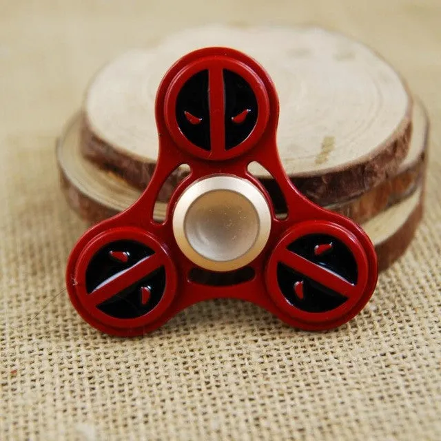 Marvel Avengers Super Heroes Deadpool Tri-Spinner Fidget Toy Metal