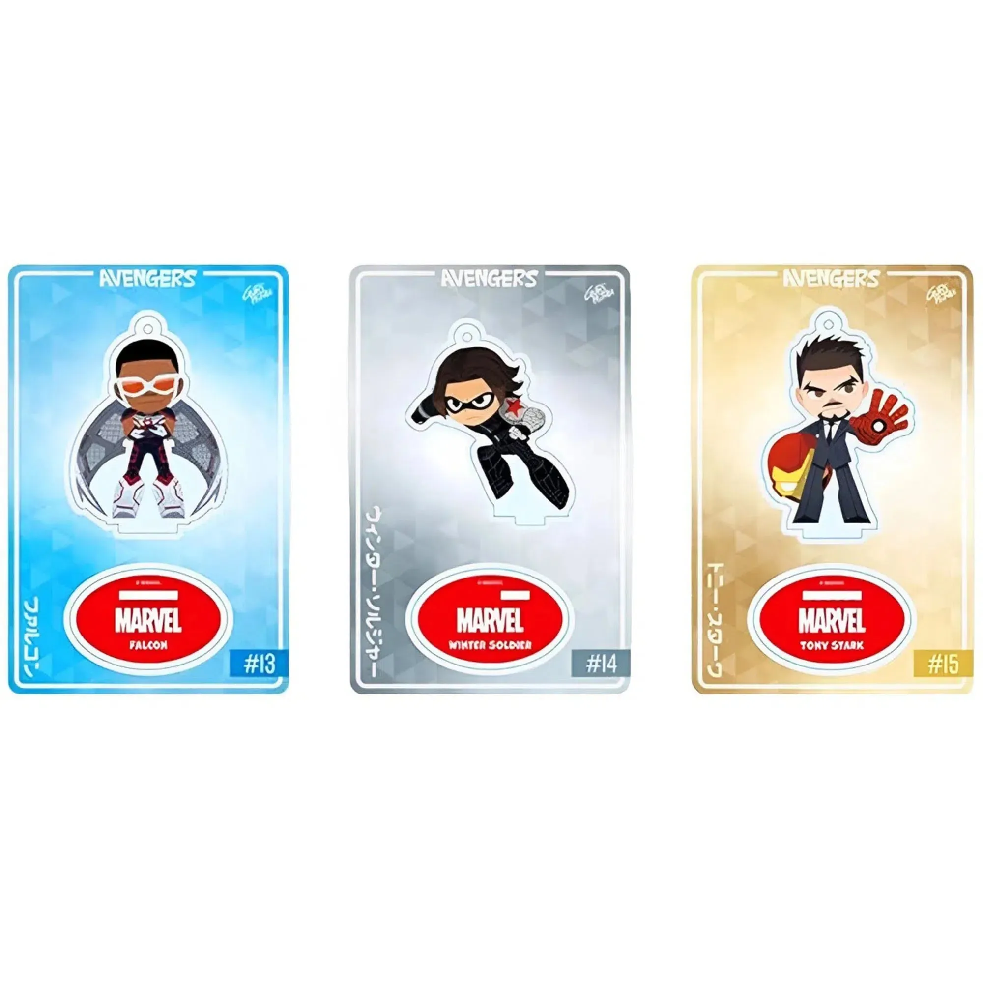 Marvel [Avengers] - Various Avengers Character Figure/Keychain/Card Booster Pack (Acrylic) - Toy Sapiens - Super Clear Series (5th Edition)