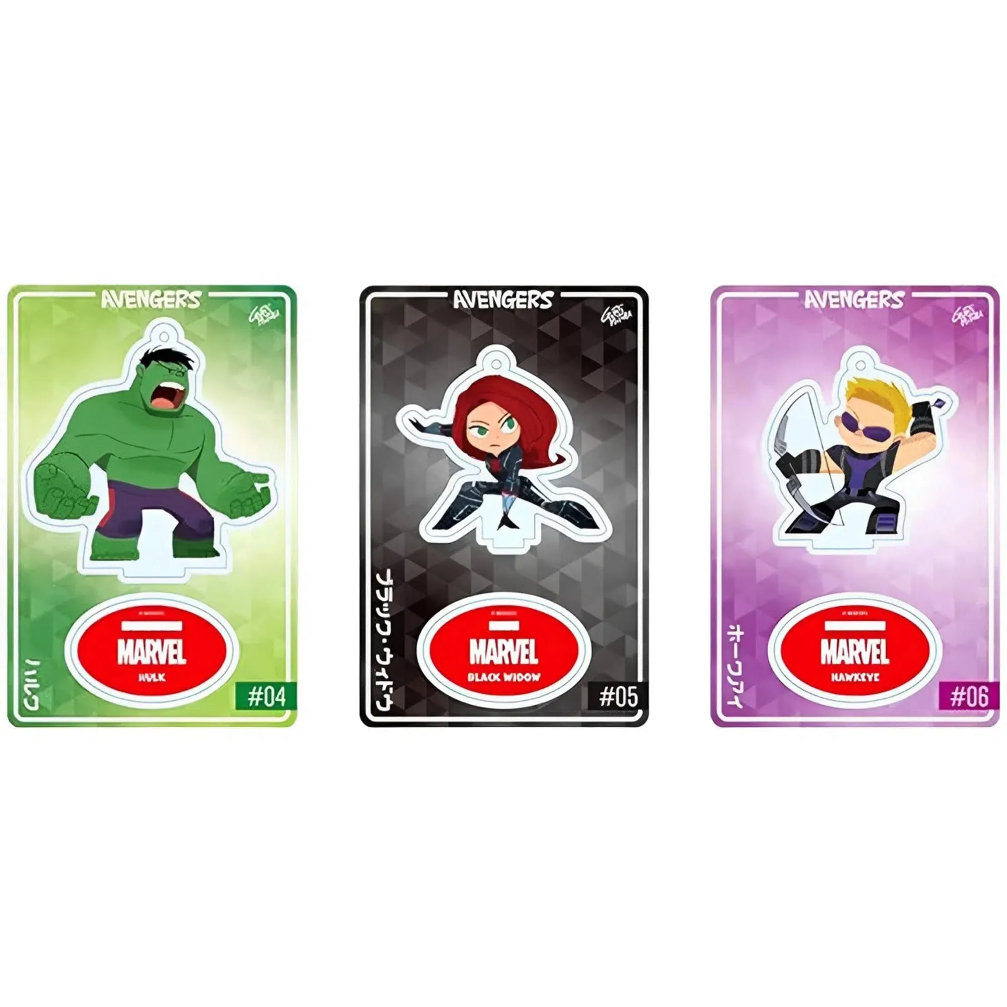 Marvel [Avengers] - Various Avengers Character Figure/Keychain/Card Booster Pack (Acrylic) - Toy Sapiens - Super Clear Series (5th Edition)