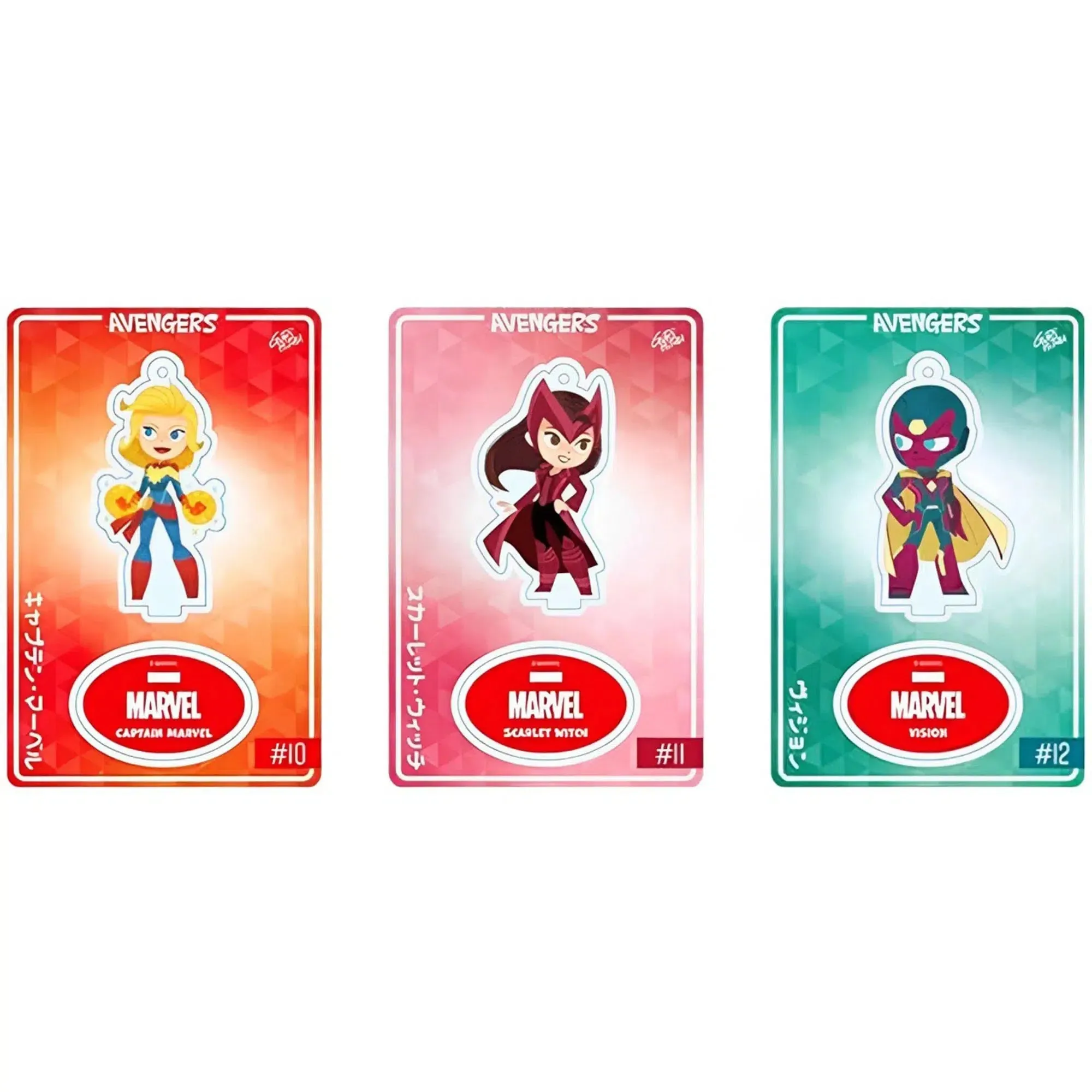 Marvel [Avengers] - Various Avengers Character Figure/Keychain/Card Booster Pack (Acrylic) - Toy Sapiens - Super Clear Series (5th Edition)
