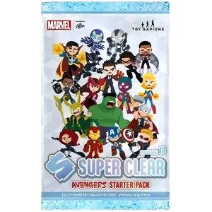 Marvel [Avengers] - Various Avengers Character Figure/Keychain/Card Booster Pack (Acrylic) - Toy Sapiens - Super Clear Series (5th Edition)