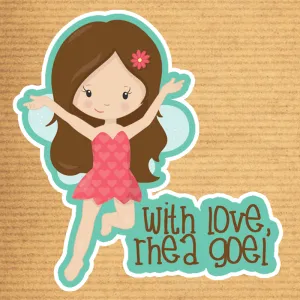 Personailsed Fairy Shaped Gift Stickers