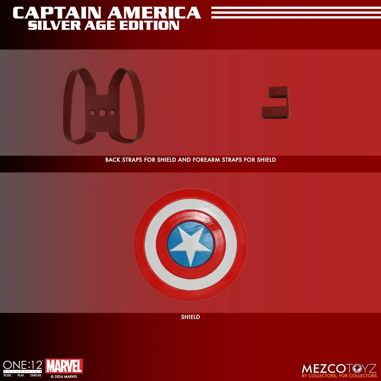 [Pre-Order] Mezco Toys: Marvel- Captain America Silver Age - One:12 Collective Action Figure