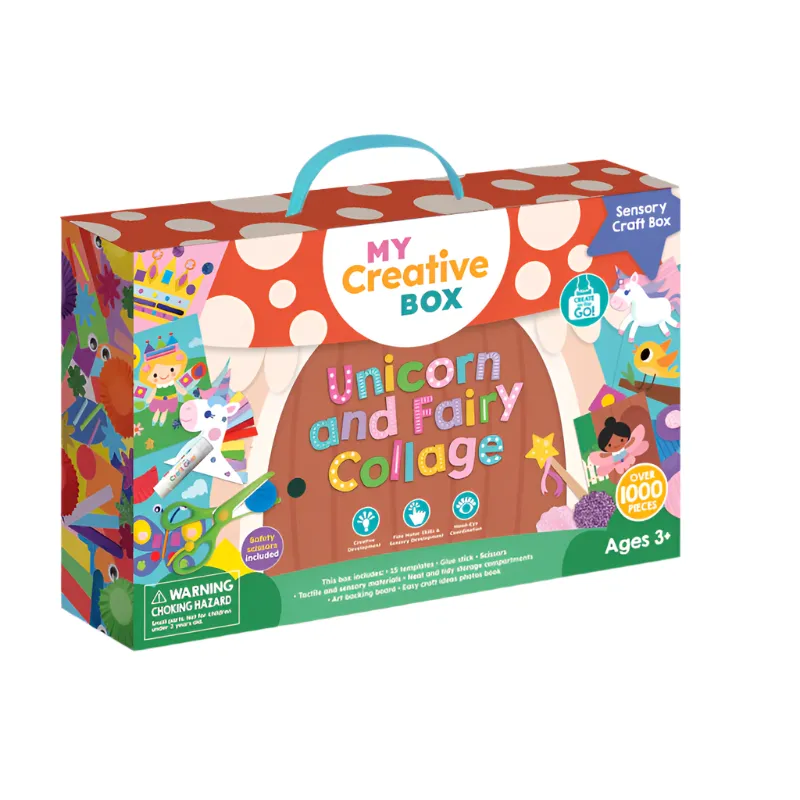 Unicorn and Fairy Collage Sensory Craft Box